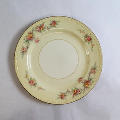Homer Laughlin Porcelain Georgian Eggshell 6in Bread Plate Floral
