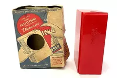 Vintage Scotch Cleanser Polystyrene Dispenser & Original Worn Box 6" Tall