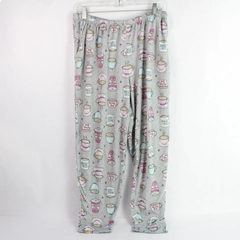 Secret Treasures Gray Coffee Cup Print Pajama Pants Women's Size XL 16-18
