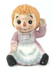 Vintage Raggedy Ann Night Light Figurine Price Import 5" Tall Pre-Owned