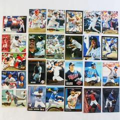 Lot of 25 Vintage 1990s Pinnacle Gold Foil Baseball Cards HOF Commons