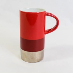 2014 Starbucks Red Ceramic Mug 8 Oz Verismo Latte Cup No Spoon
