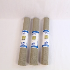 Lot of 3 Magic Cover Kittrich Grip Non-Slip Drawer Liners Taupe 18"x5' NWT
