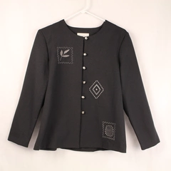 Pride & Joy Women's Black Blazer Jacket Size 10P Good Pre-Owned Condition
