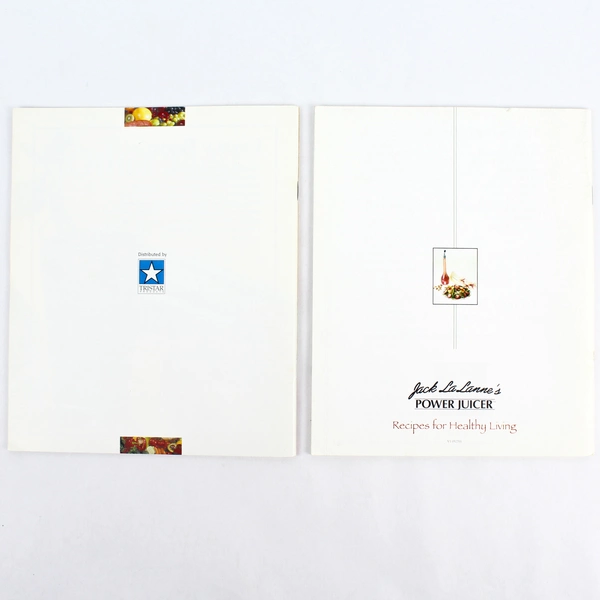 Set of 2 Jack LaLanne's Power Juicer Recipe Paperback Booklets