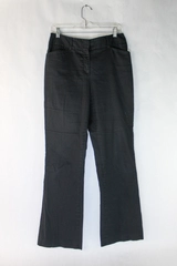 AK Anne Klein Dress Pants Slacks Stretch Women's Size 8 Black Flat Front Pockets
