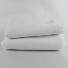 2 Piece Lot of White Needled Insulated Lining 45" x 80" & 19" x 45"