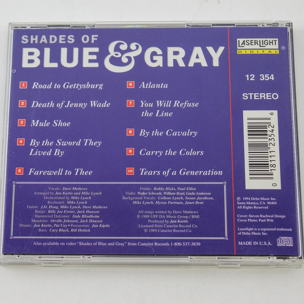 Dave Mathews Shades of Blue and Grey CD 1994 Camelot Records Pre-Owned