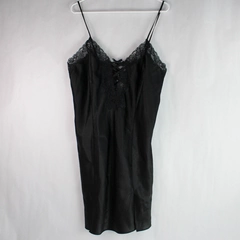 Frederick's Of Hollywood Black Lace Trim Camisole Slip Lingerie Women's Size 1X