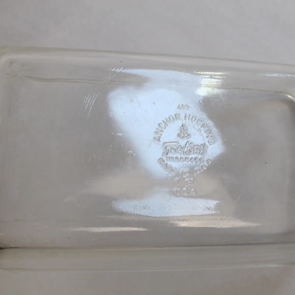 Vintage Anchor Hocking Clear Glass Baking Dish 1 Quart 409 Kitchen Fire King