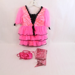 Costume Gallery Girls Pink Dance Dress Lot with Purse & Belt Size Small
