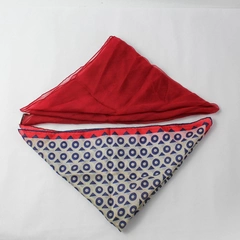 Lot of 2 Vintage Silk Women's Scarves Wraps Shawls Red Nasharr Freres