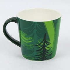Starbucks Green Trees Mini Espresso Cappuccino Demi Cup Mug 3oz 2014