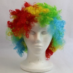 Children's Rainbow Clown Wig Costume Accessory Good Pre-Owned Condition