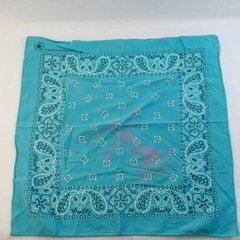 Vtg Wamcraft 1992 Leadership School Cotton Bandana Handkerchief Blue 20x20