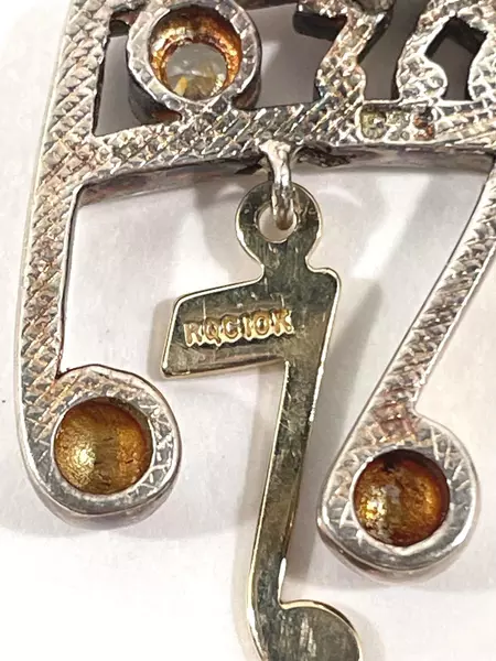 Rqciok Sterling Silver Musical Notes Pin Back Hat Pin Tie Tack Music