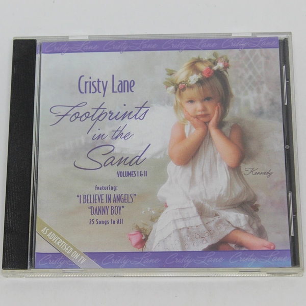 Footprints In The Sand Vol 1 & 2 Cristy Lane Audio CD 1984 Good Condition