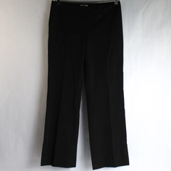 Halogen Women's Taylor Fit Black Flat Front Dress Pants Slacks Petite Size 6P