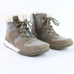 Weatherproof Vintage Taupe Faux Fur Lined Leather Boots Women's US Size 9M