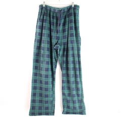 Nautica Sleepwear Green and Blue Plaid Pajama Pants Women's Size Large