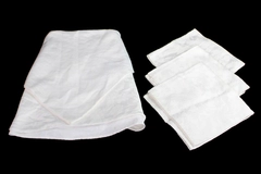 Lot of Avon Home Fashions Floral Damask Tablecloth & 3 Napkins For Fabric Crafts