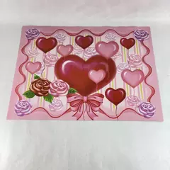 LTD Valentines Day Vinyl Decorative Appliance Magnet Heart Roses