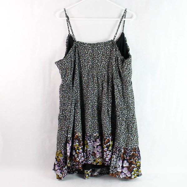 BP. Nordstrom Short Floral Patterned Black Dress Women's Size XL
