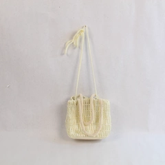 Vtg Vanessa Paris London Clutch Purse Cream Faux Pearls Double Handle Bag