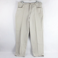 Gloria Vanderbilt Jeans Pants Beige Women's Size 16 Straight Leg 5 Pocket Design