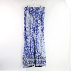 Rose & Rhyme Blue Floral and Paisley Patterned Lounge Pants Women's Size Medium