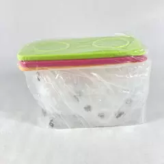 Tupperware Fresh n Cool Rectangular Refrigerator Storage Container Set of 3 New