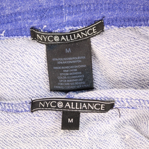 NYC Alliance Women's Activewear Hooded Jacket & Sweatpants Set M Periwinkle