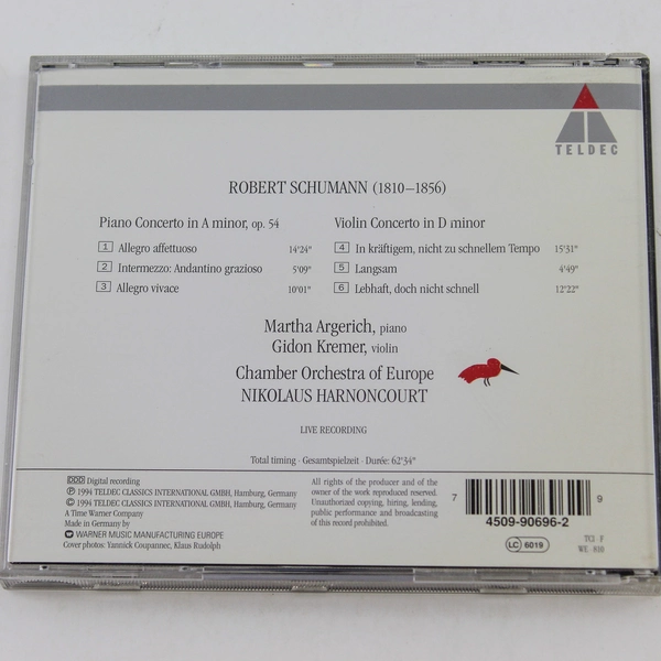 Chamber Orchestra Of Europe Schumann Audio Music CD 1994 Warner Music