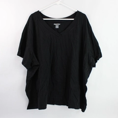 Dreams Co. Black V-Neck Cotton T-Shirt Men's Size 4X