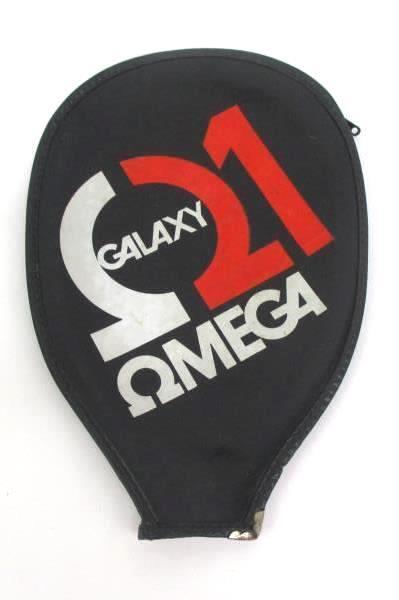 Vintage Omega 1 Galaxy Racquetball Racket & Zip Cover Red Black