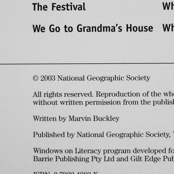 Lot Of 6 National Geographic Windows On Literacy Best Friends Marvin Buckley PB