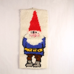 Vintage Handmade Gnome Wall Hanging Decor 26.5" Retro Home Art