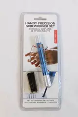 Kikkerland Handy Precision Screwdriver Set with 10 Attachments CD18B