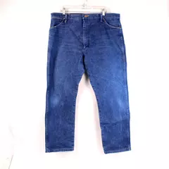 Vintage Wrangler Jeans 42x30 Blue 13MWZ Made in USA Cowboy Medium Wash