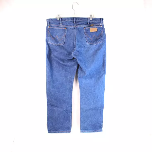 Vintage Wrangler Jeans 42x30 Blue 13MWZ Made in USA Cowboy Medium Wash