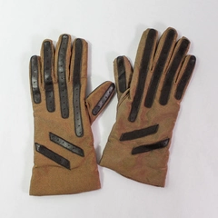 Vintage Berkshire Brown Faux Leather Gloves Women’s One Size Good Condition