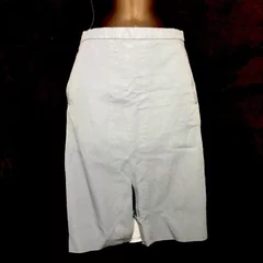 J.Crew Women's Seafoam Pleated A-Line Skirt Size 8 Blue Cotton Good Condition