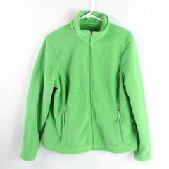 L.L. Bean Green Full-Zip Fleece Jacket Women's Size Petite Medium