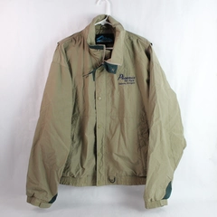 Tri-Mountain Men's XL Jacket Collared Lined Logo Phoenix RV Park Salem OR Beige