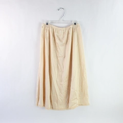 Vintage Vanity Fair Beige Nylon Half Slip Women's Size Med TT Elastic Waist
