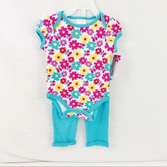 Baby Gear Cutie Pie Floral 2-Piece Outfit Set 6-9 Months Leggings & Top