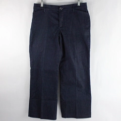 Lee Flex Motion Mid Rise Regular Fit Blue Trouser Women's Size 8 Short