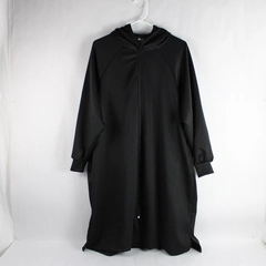 Blumin Apparel Women's Coat Jacket Zip Up Hooded Black Size Small Pockets