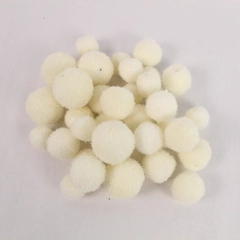 Lot of 34 Fuzzy Artificial Snowballs for Winter Holiday Decor & Crafting