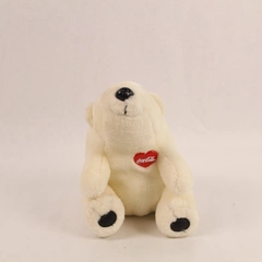Vintage 1995 Coca Cola Plush Polar Bear With Coke Badge 7" Collectible